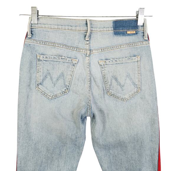 Mother Superior Womens Insider Crop Step Fray Jeans Size 25 Thanks Again Racer - Picture 5 of 16